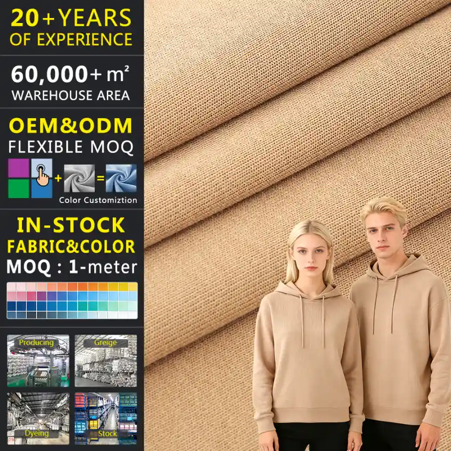 Fine Peached Odell Rib (60/38/2 Cotton-Polyester-Spandex)