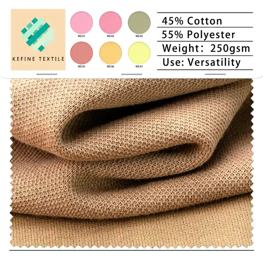 Cooling Pearl Touch Cotton-Polyester Rib