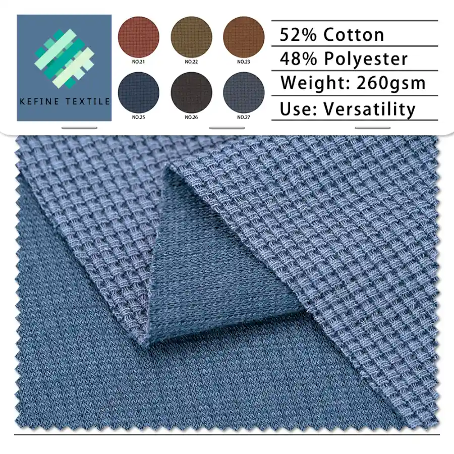 Textured Waffle Fabric CVC