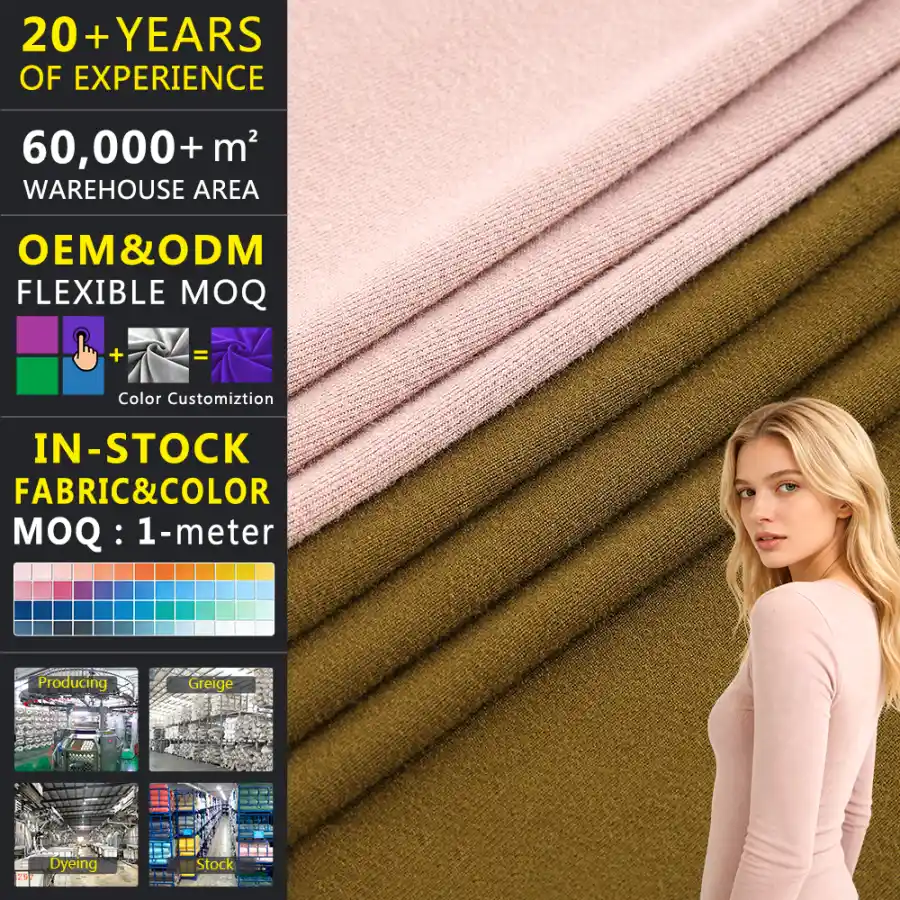 Modal-Touch Rayon-Spandex 1x1 Rib(No-Serge,Non-Fray)